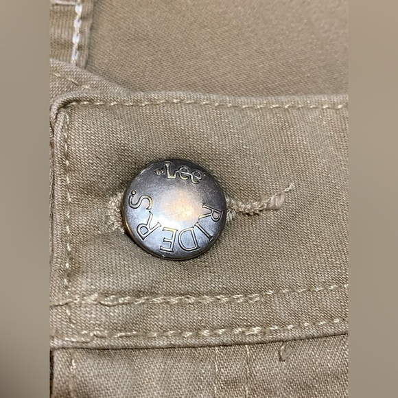 Lee Ryder Khaki Jean Pants Bootcut Size 18W L - Picture 11 of 11